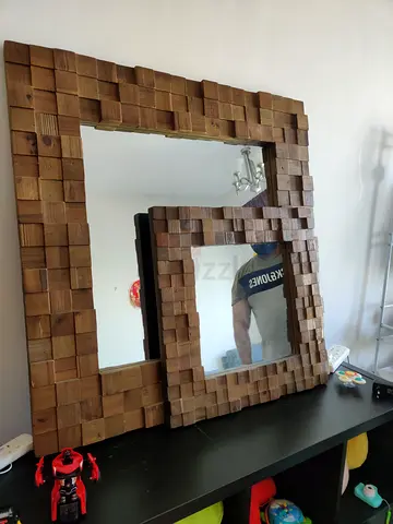 Big and small wooden mirror for sale