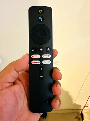 MiBox 4K Smart TV Remote Control with Voice and Streaming Shortcuts (Netflix, Prime, YouTube)