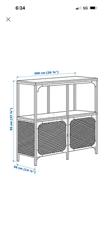 Storage shelves