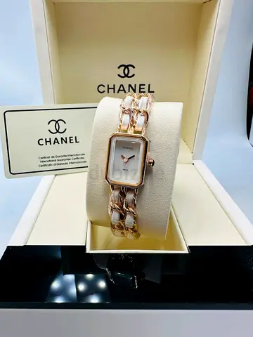 Chanel Premiere Chain-Link Ladies Watch - Rose Gold Tone