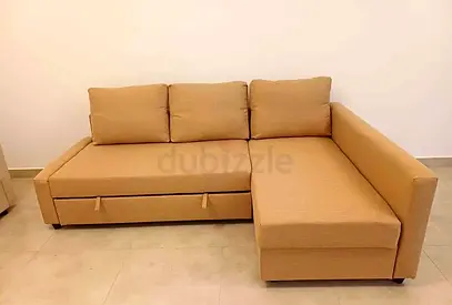 Ikea L shape sofa store cum bed and you can fix