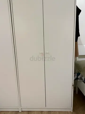 White 2-Door Wardrobe / Armoire