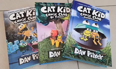 Set of 3 Cat Kid Comic Club Books- Original Bestsellers Books- excellent condition