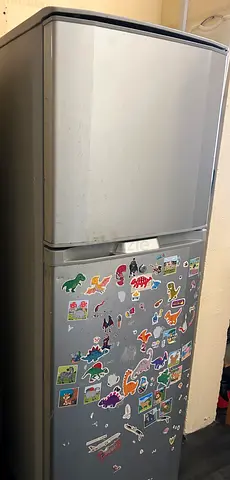 Silver Top-Freezer Refrigerator - Good Working Condition