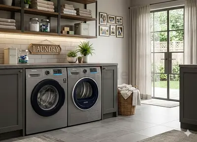 Samsung Washer and Dryer (Separate units) for sale. Usage: 6 to 12 months used. Condition: Excellent