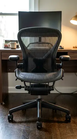 Herman Miller Aeron-style Ergonomic Office Chair - Black Mesh