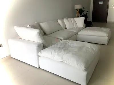 Perfect condition marina home white cloud sofa