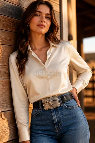 ​✨ Premium Handmade Leather Belt – 100% Genuine Leather (+ Free Extra Buckle  Free UAE Delivery)