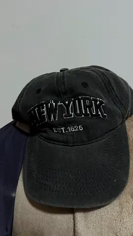 Worn Black New York Baseball Cap