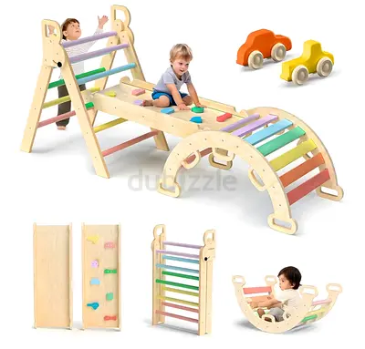 Baby toddler wooden gym foldable