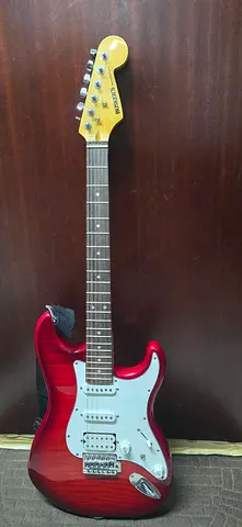 Buskers electric guitar with case