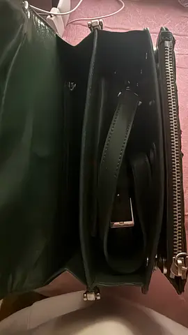 Charles  Keith dark green hand bag