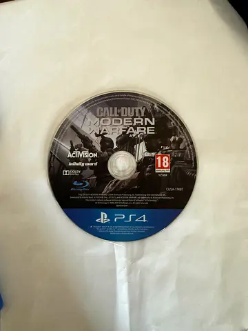 Call of Duty Modern Warfare PS4 Game Disc