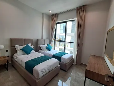 HOT DEAL | Furnished 2BR with Balcony | Twin Bed | 12 Cheques