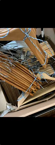 Wooden Hangers - 10 pieces for 25 AED