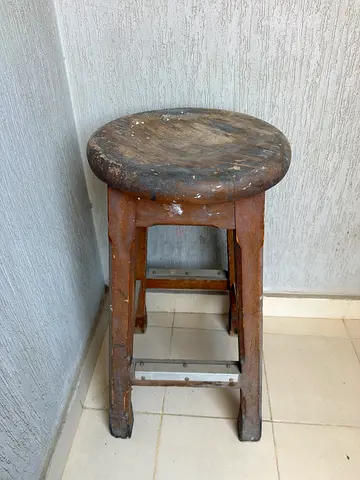 Strong wooden stool