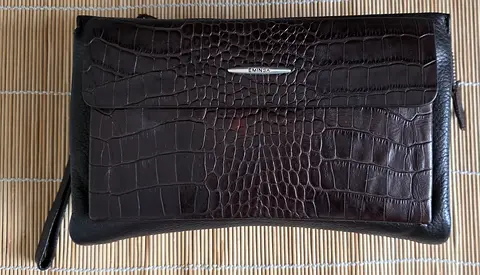 Purse wallet real leather, 65 AED
