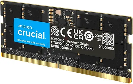 Crucial 16GB DDR5 SODIMM RAM - Laptop memory (4800mhz - 5600mhz)