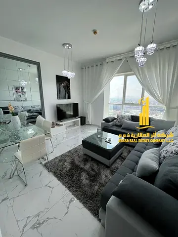 ✨ Luxury 1-Bedroom Apartment with Sea View for Monthly Rent in Oasis Towers ✨ Experience luxury living with a stunning full sea view! Fully furnishe