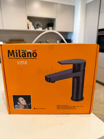 milano black matt tap