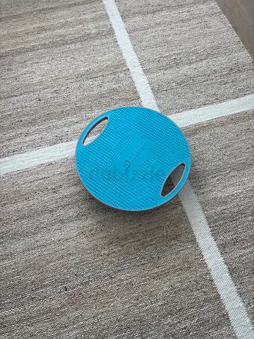 Blue balance wobble cushion disc for core and physiotherapy exercises