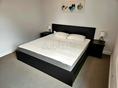 Ikea malm bed with ikea mattress king size like new