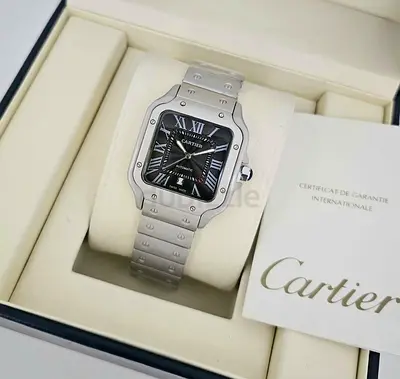 Cartier Santos Stainless Steel Automatic Watch - 38mm (With Papers)