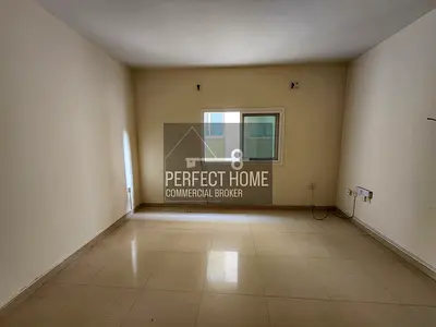SPACIOUS STUDIO FLAT APSRTMENT WITH SEPERATE KITCHEN AND CENTRAL AC IN AL BUTINA AREA SHARJAH