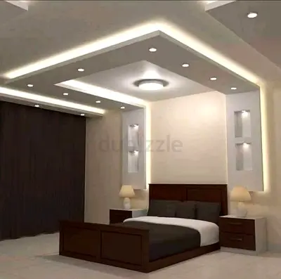 gypsum board Carpenter working,