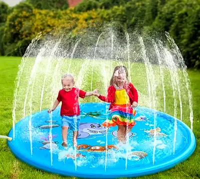 Kids Splash Pad Water Play Mat — Inflatable Sprinkler Pool for Toddlers