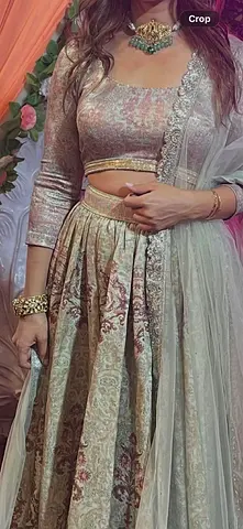 Tarun Tahiliani Lehenga Choli with Dupatta - Size small- Medium