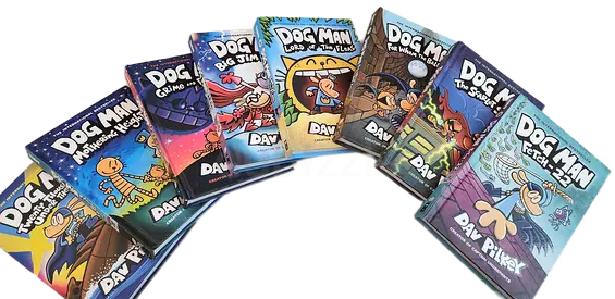 Kids Story Books Bundle of 8 – Dog Man, Comics  Bestsellers – Excellent Condition