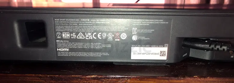 Bose smart Soundbar 600 and bass module 700