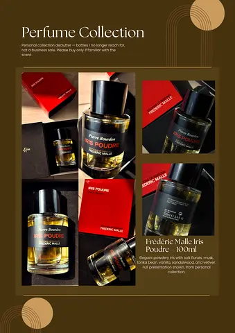 Frédéric Malle Iris Poudre Eau de Parfum 100ml – Personal Collection Declutter, Unopened and 1 Spray
