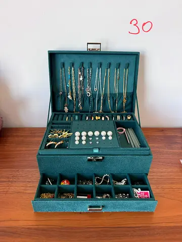 Large green jewelry box