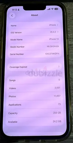 iPhone 13 - 256GB, Good Working Condition