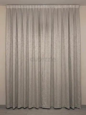 Pair of Off White Curtains