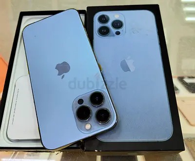 Apple iPhone 13 Pro Max - Sierra Blue (Good Condition) with Box