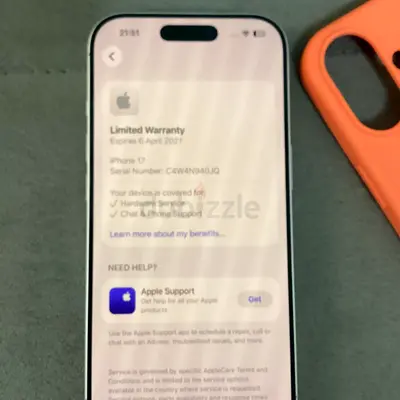 I’m selling my iPhone 17 one month used nonnegotiable 256gb uae version with warranty 100 percent 🔋