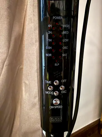 Black+Decker Tower Fan - Oscillating with Timer