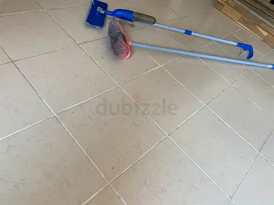 Free Cleaning Tools (Broom and Spray Mop) - Good Condition