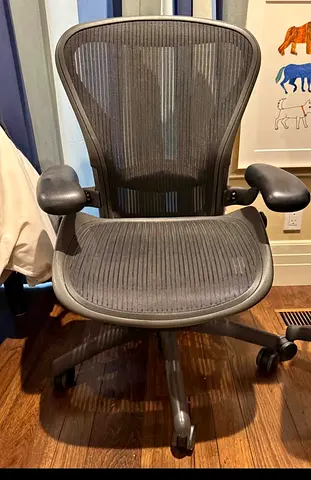 Herman Miller Aeron Office Chair - Size B, Grey, Good Used Condition