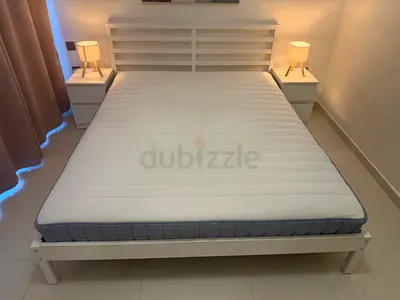 IKEA queen size mattress bed set 700 or best offer
