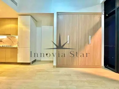 Huge Park-Facing Studio | Unique 420 Sq Ft Layout | For Rent in Azizi Riviera 1