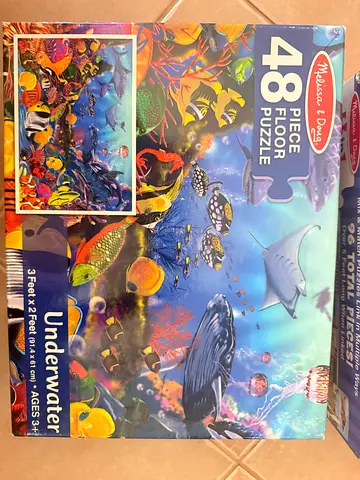 Set of 2 large puzzles boxes - for ages 3+ and 4+