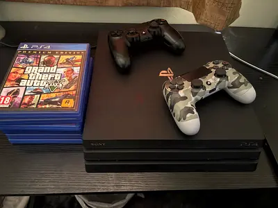 PS4 Pro 1 TB 2021 International Version With Games and Controllers