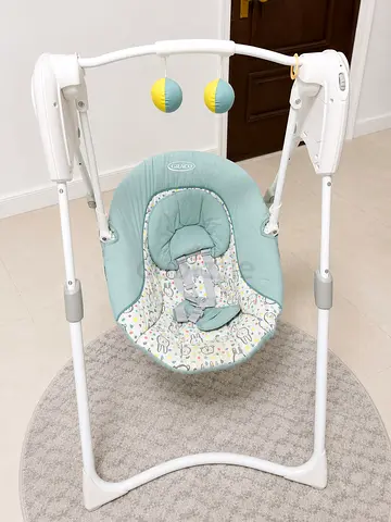 Graco Baby Swing/Seat - Light Green, very Good Condition