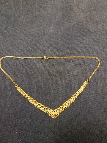 22k Gold- Filigree Necklace 15gms with bill