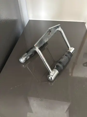 Chrome Double D Handle Cable Attachment for Gym Machines