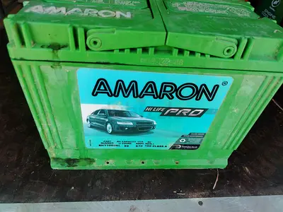 Preowned Amaron car damaged battery 12v 80Ah for sale